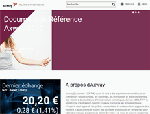 Tablet Screenshot of finance.axway.com